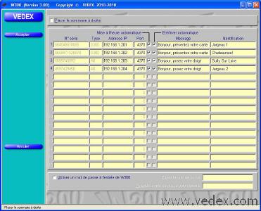 W300 menu principal  gauche