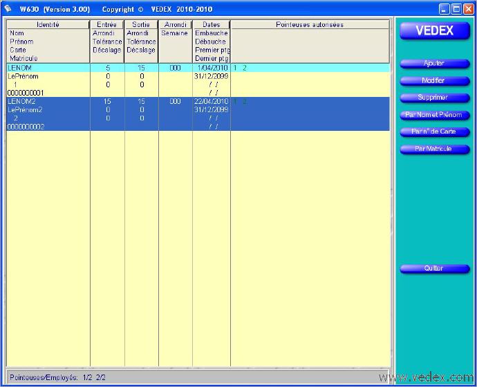 Pointeuse OTA630