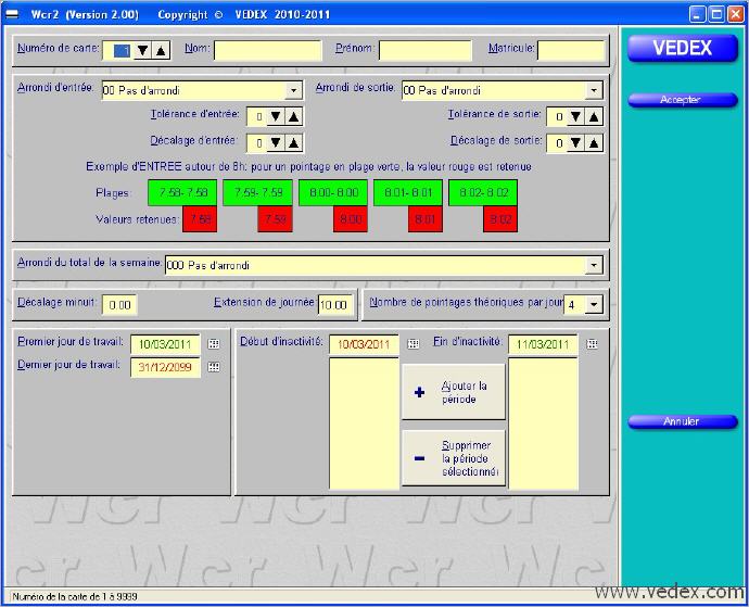 Wcr2 cran fiche du personnel